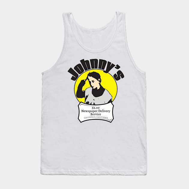 Better Off Dead Newspaper Boy Johnny Delivery Service Tank Top by fredooch